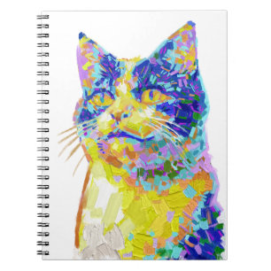 Carnet Chat dans le bouton Lumière du Soleil