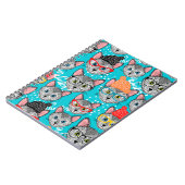 Carnet Chat dans le casquette (Côté gauche)