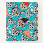 Carnet Chat dans le casquette (Dos)