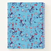 Carnet Chat Dans Le Casquette | Motif bleu (Dos)