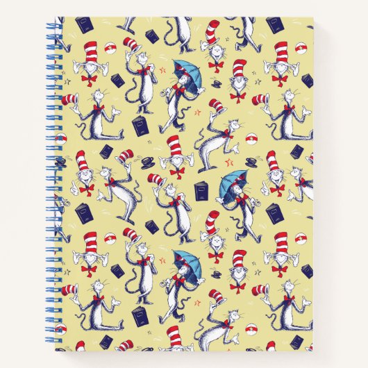 Carnet Chat Dans Le Casquette | Motif jaune (Devant)