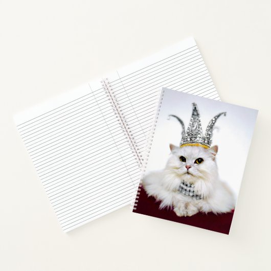 Carnet Chat dans une couronne (Intérieur)