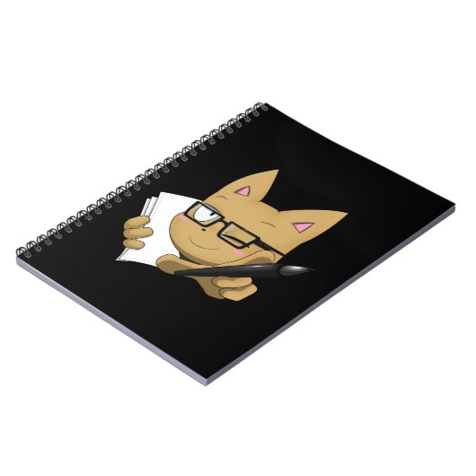 Carnet Chat d'artiste "sans bloc noir " (Côté gauche)