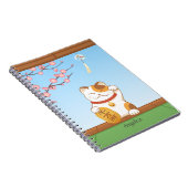 Carnet Chat de calicot chanceux japonais, Maneki Neko (Côté Droit)