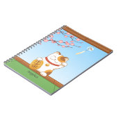 Carnet Chat de calicot chanceux japonais, Maneki Neko (Côté gauche)