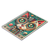 Carnet Chat de circuit rétro-futuriste du milieu du siècl (Côté gauche)