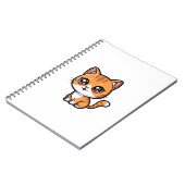 Carnet Chat de dessin animé orange tabby adorable (Côté gauche)