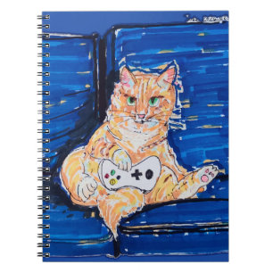 Carnet Chat de joueur roux