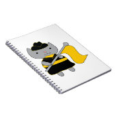 Carnet Chat de la Garde de Drapeau Jaune Drapeau Uniforme (Côté Droit)