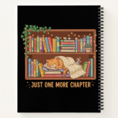 Carnet Chat de lecture confortable "Juste un chapitre de (Dos)