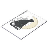 Carnet Chat de lune d'art vintage (Côté gauche)