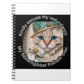 Carnet Chat de luxe italien : Willow (Devant)