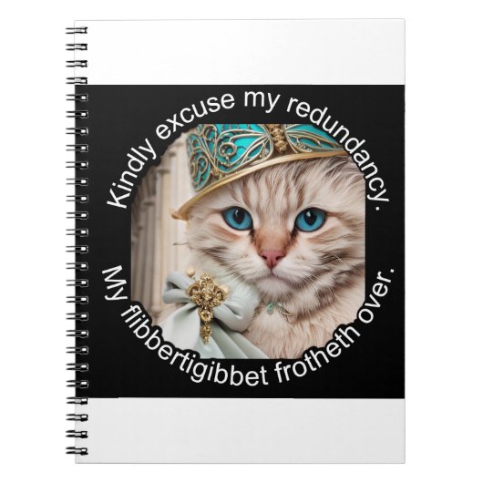 Carnet Chat de luxe italien : Willow (Devant)