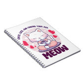 Carnet Chat de méditation - Chat kawaii (Côté Droit)