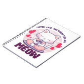Carnet Chat de méditation - Chat kawaii (Côté gauche)