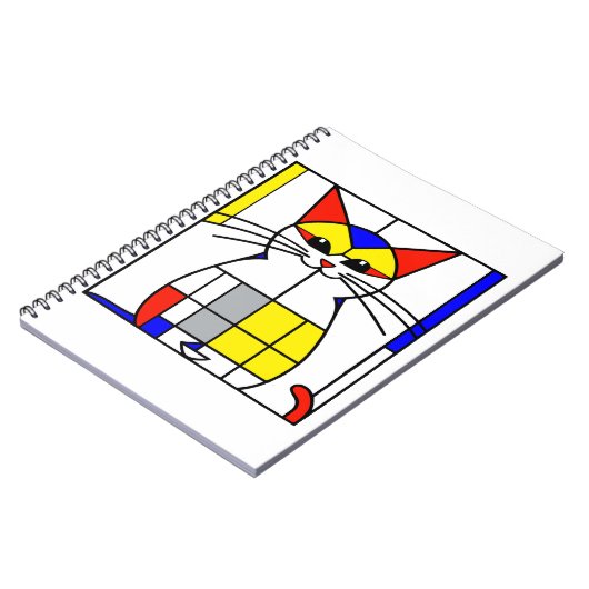 Carnet Chat de Mondrian (Côté gauche)