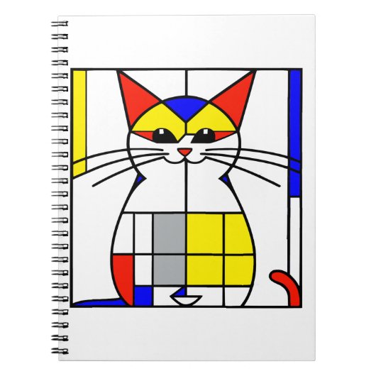 Carnet Chat de Mondrian (Devant)