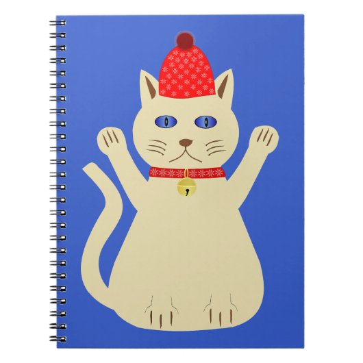 Carnet Chat de Noël mignon (Devant)