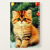 Carnet Chat de Noël Vintage (Verso)