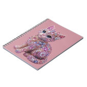 Carnet Chat de nuit en velours Impression esthétique (Côté gauche)