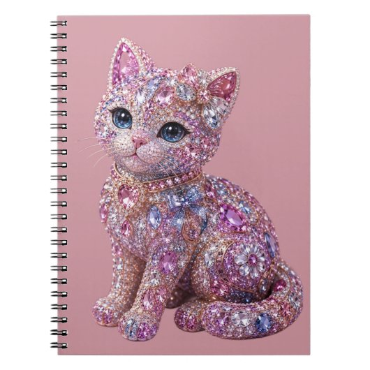 Carnet Chat de nuit en velours Impression esthétique (Devant)