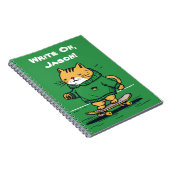 Carnet Chat De Patinage Sympa Sur Skateboard (Côté Droit)