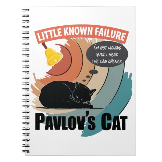 Carnet Chat de Pavlov - Psychologie drôle (Devant)