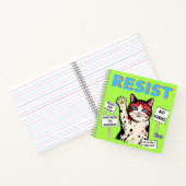 Carnet Chat de protestation de résistance (Intérieur)