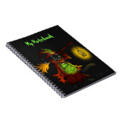 Carnet Chat de sorcière noire d'Halloween (Côté Droit)