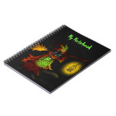 Carnet Chat de sorcière noire d'Halloween (Côté gauche)