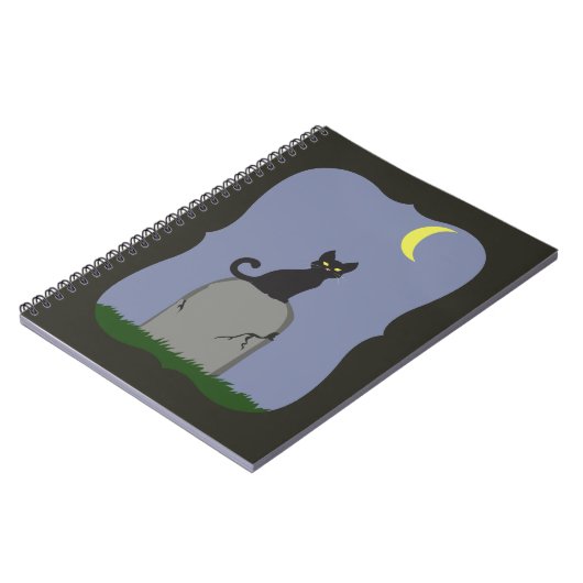 Carnet Chat d'Halloween éffrayant (Côté gauche)