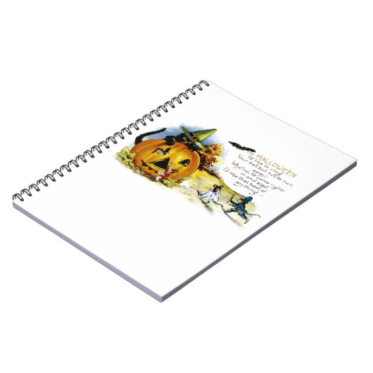 Carnet Chat d'Halloween et souris (Côté gauche)