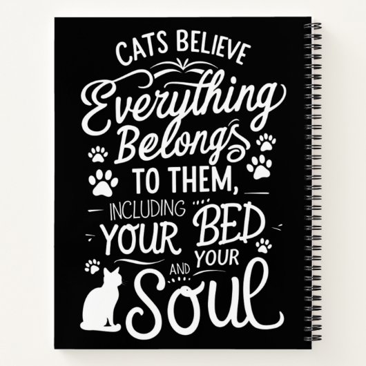 Carnet Chat drôle (Dos)