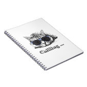 Carnet Chat Drôle Chilling Avec De Mignonnes Lunettes De (Côté Droit)