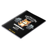 Carnet Chat drôle de gym de levage de poids Exercice (Côté gauche)