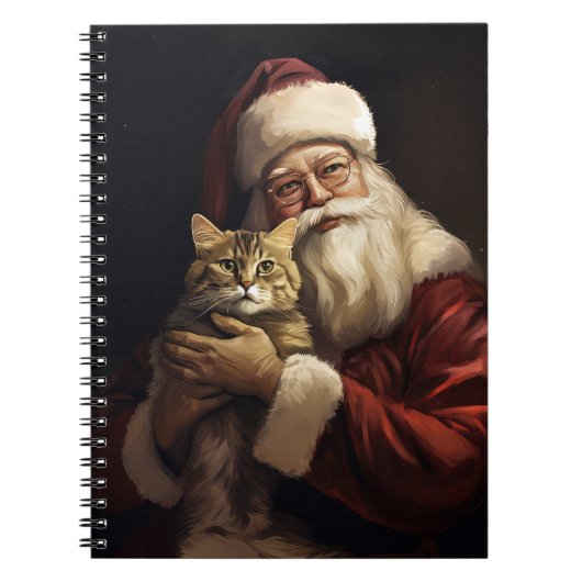 Carnet Chat du Bengale avec Noël du Père Noël (Devant)