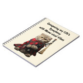 Carnet Chat écossais plié avec des tuyaux (Côté gauche)