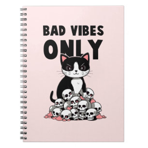 Carnet Chat Edgy - Vibes Mauvaises Seulement