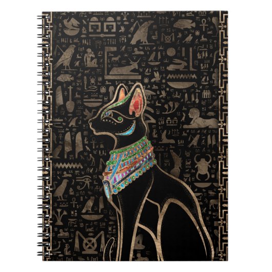 Carnet Chat égyptien - Bastet (Devant)