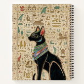 Carnet Chat égyptien - Bastet sur le papyrus (Dos)
