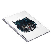 Carnet Chat en colère de style tribal (Côté Droit)