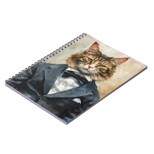 Carnet Chat en costume (Côté gauche)