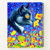 Carnet Chat en fleurs (Dos)