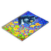 Carnet Chat en fleurs (Côté gauche)