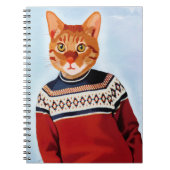 Carnet Chat en pull-over (Devant)