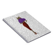 Carnet Chat En Robe Rouge (Côté Droit)