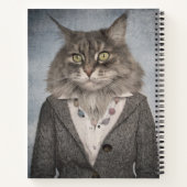 Carnet Chat En Vêtements (Dos)