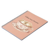 Carnet Chat Endormi Dans Une Tasse (Côté gauche)