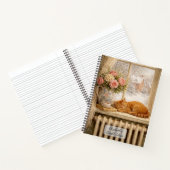 Carnet Chat endormi Fenêtre d'hiver (Intérieur)
