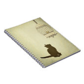 Carnet Chat et cage à oiseaux (Côté Droit)